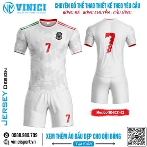 Áo Đấu Mexico Trắng – SK 2021-22 | Phối Màu Quốc Kỳ Cá Tính