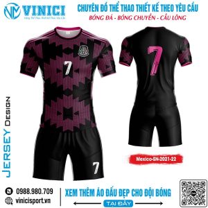 Bộ Áo Đấu Mexico 2021/22 SN – Đen Hồng Cá Tính