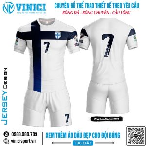 Áo đấu Phần Lan trắng – cảm hứng từ Euro 2020