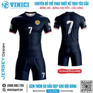 Áo Đội Tuyển Scotland Xanh Navy Euro 2020 – Đậm Chất Thể Thao & Phong Cách