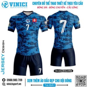 Áo đấu Slovakia SK Euro 2020 - Xanh Navy Camo Cá Tính
