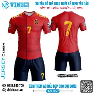 Áo đấu Tây Ban Nha Euro 2020 - Đỏ tươi bản SN