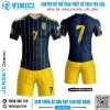 Áo đấu thể thao Thụy Điển Xanh Navy Vàng - Phong cách Euro 2020