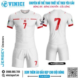 Áo Đấu Đội Tuyển Thụy Sĩ Màu Trắng – Phiên Bản Euro 2020