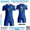 Áo Bóng Đá Xanh Dương Đậm Ukraine SK Euro 2020 - Thiết Kế Năng Động, Vải Mát Thoáng
