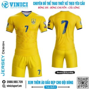 Áo Đấu Tuyển Ukraine Sân Nhà Euro 2020 – Vàng Năng Lượng
