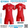 Áo Đấu Thể Thao Thiết Kế Đỏ Tươi – hoNhiKy SK Euro2020