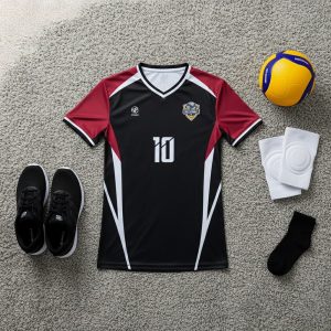 Áo thể thao nam màu đen phối đỏ BC02-VNC068