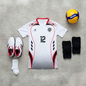 Bộ Đồ Bóng Chuyền Trắng Đỏ BC02-VNC068-20 – Năng Động & Mạnh Mẽ