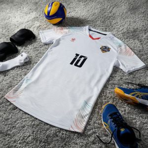 Áo Bóng Chuyền BC02-VNC068-22 Màu Trắng Năng Động