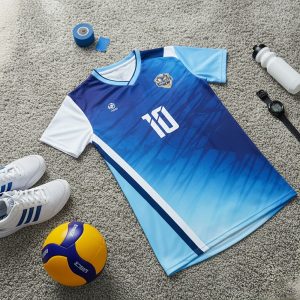 Áo Thể Thao Nam BC02-VNC068 Màu Xanh Biển Trẻ Trung