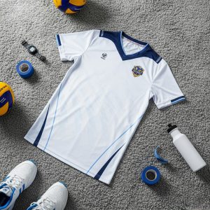 Áo Thể Thao Nam Trắng Phối Xanh – BC02-VNC068-31