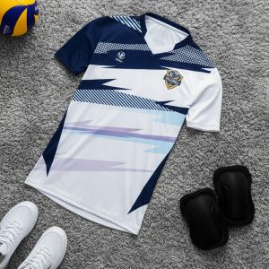 Áo bóng chuyền BC02-VNC068 Trắng Phối Navy Năng Động