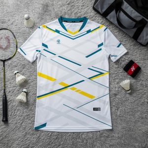 Áo Thun Thể Thao Cầu Lông CL-14 Màu Trắng Năng Động