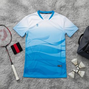 Áo Thể Thao Nam Xanh Dương Gradient CL-15 - Mát Mẻ & Thoáng Khí