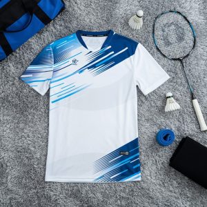 Áo Thể Thao Cầu Lông Nam Màu Trắng CL-26 - Năng động & Mát mẻ