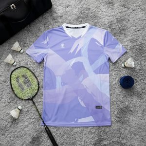 Áo Cầu Lông CL-28 Tím Pastel Năng Động & Thời Trang
