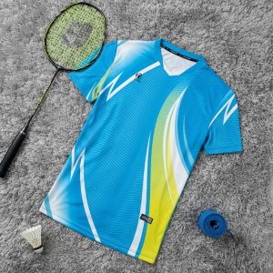 Áo Cầu Lông Nam CL-32 Xanh Dương Nổi Bật